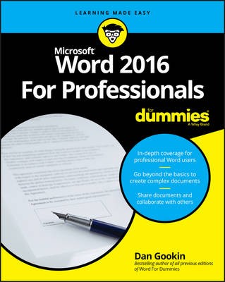 Word 2016 for Professionals for Dummies