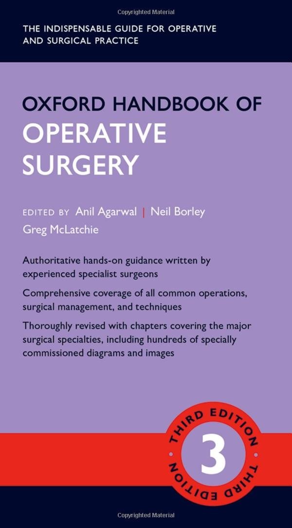 Oxford handbook of operative surgery, 3 ed.