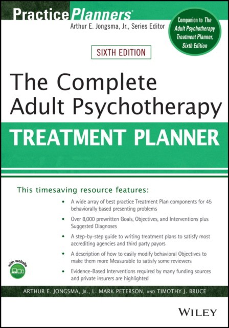 The Complete Adult Psychotherapy Treatment Planner, 6 ed.- Wiley, 2021 СОЕДИНЕННОЕ КОРОЛЕВСТВО ISBN: 9781119629931
