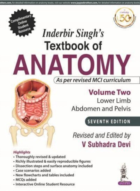 Inderbir Singh’S Textbook Of Anatomy (Volume 2: Lower Limb, Abdomen And Pelvis) Inderbir Singh’S Textbook Of Anatomy (Volume 2: Lower Limb, Abdomen And Pelvis)
