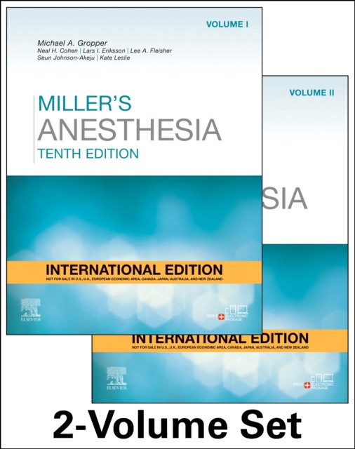 Miller's Anesthesia International Edition, 2 Volume Set - 10 ed.